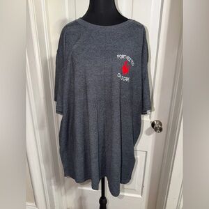 Jerzees plus size 3XL Short‎ Sleeve Tee with Red Logo, top